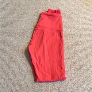 Vibrant Red Lululemon Leggings